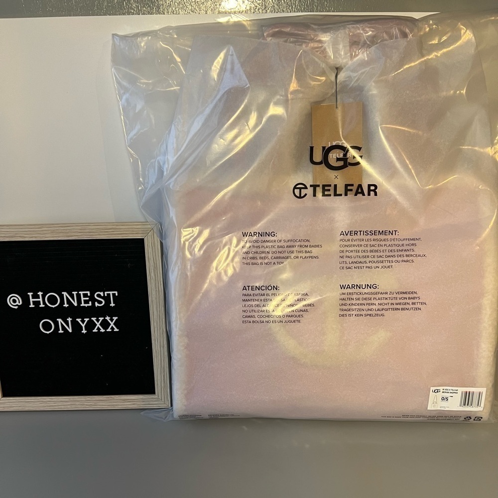 Medium pink Ugg x Telfar bag